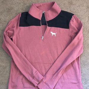 VS pink half zip